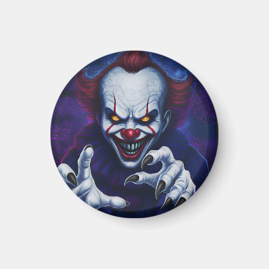Gruselige Clown-Magnete Magnet (Vorne)