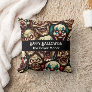 Gruselige Clowns Halloween  Kissen