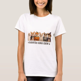 Gruselige Corgi-Hunde in Halloween-Kostümen T-Shirt