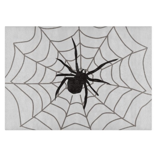 Gruselige Crawly Spinne Schneidebrett (Vorderseite)