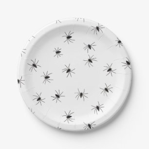 Gruselige Crawly Spinnen Pappteller