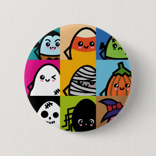 Gruselige Eier Serie - Halloween Button