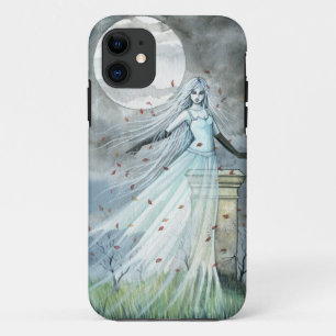 Gruselige Fantasy-Kunst mit Geistern am Hang iPhone 11 Hülle