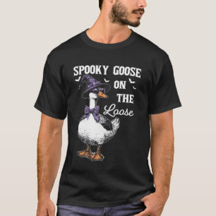 Gruselige Gans auf freiem Fuß Lustiges Halloween A T-Shirt