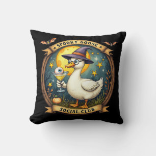 Gruselige Gans Halloween-Illustration Grafik Kissen