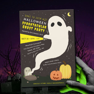 Gruselige Geister-Halloween-Party-Einladung Einladung