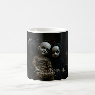 Gruselige Geisterpuppen Kaffeetasse