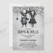 Gruselige gemeinsame Halloween-Party-Einladung Einladung (Vorderseite)