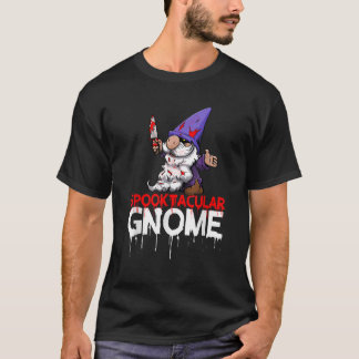 Gruselige Gnome Lustige Frauen Halloween-Tag Promi T-Shirt