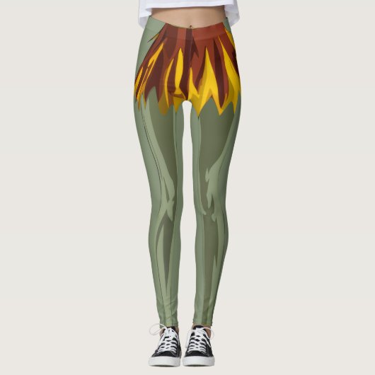 Gruselige Gothic Cheer Art Leggings (Vorderseite)