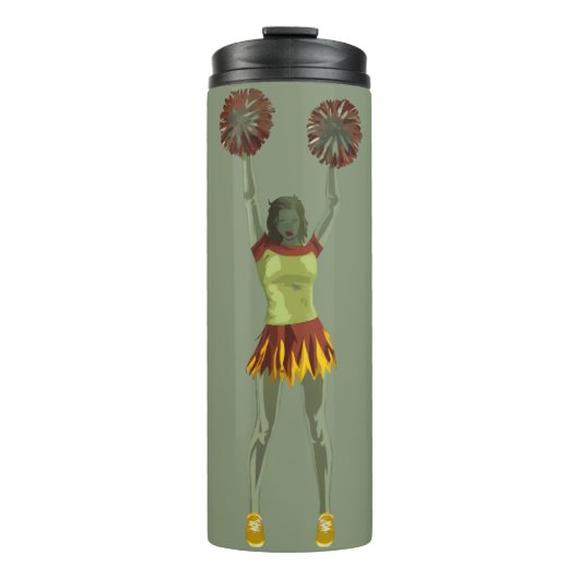 Gruselige Gothic Cheer Art Thermosbecher (Vorderseite)