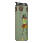 Gruselige Gothic Cheer Art Thermosbecher (Nach rechts gedreht)