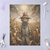Gruselige Gothic-Vogelscheuche Fantasy  Seidenpapier (Basteln)