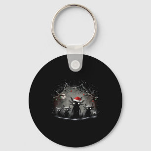 Gruselige Gothic-Weihnachts-Axolotl-Ästhetik-Horro Schlüsselanhänger