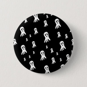 Gruselige gothische Geisterillustration Button