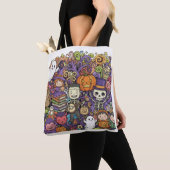 Gruselige Halloween-Doodle-Tasche Tasche (Von Nahem)