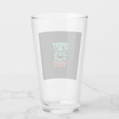 Gruselige Halloween-Geist-Schädel-Design_1 Glas (Rückseite)