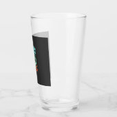 Gruselige Halloween-Geist-Schädel-Design_1 Glas (Links)