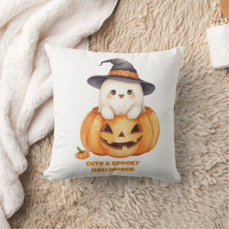 Gruselige Halloween-Geister-Kürbis-Wurfkissen Kissen
