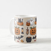 Gruselige Halloween-Geschenke Kaffeetasse (Vorderseite Links)