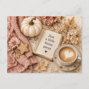 Gruselige Halloween-Herbst-Postkarte Postkarte