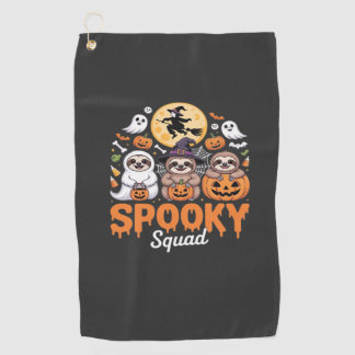 Gruselige Halloween-Hexe Lustige Horror-Faultiere  Golfhandtuch