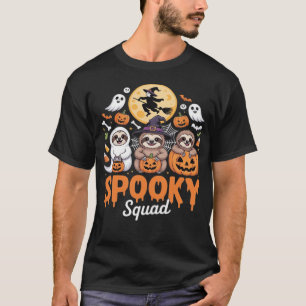 Gruselige Halloween-Hexe Lustige Horror-Faultiere  T-Shirt