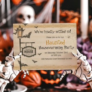 Gruselige Halloween-Housewarming-Einladung Einladung