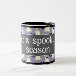 Gruselige Halloween-Jahreszeit Herbst Zweifarbige Tasse