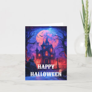 Gruselige Halloween-Karte Karte