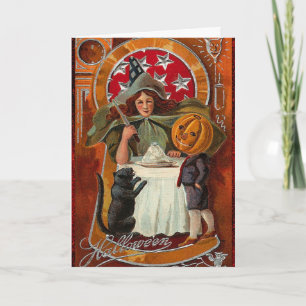 Gruselige Halloween-Karte Karte