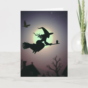 Gruselige Halloween-Karte Karte
