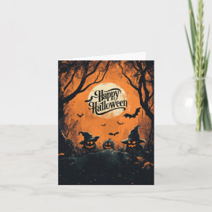Gruselige Halloween-Karte Karte