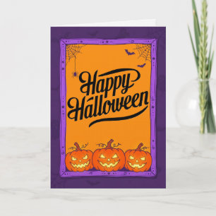 Gruselige Halloween-Karte Karte