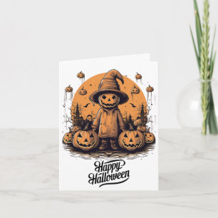 Gruselige Halloween-Karte Karte
