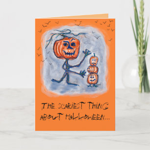 Gruselige Halloween-Karte Karte