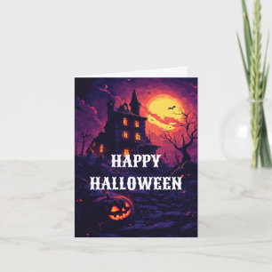 Gruselige Halloween-Karte Karte