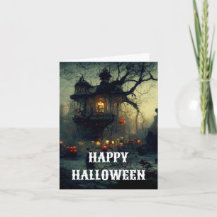 Gruselige Halloween-Karte Karte