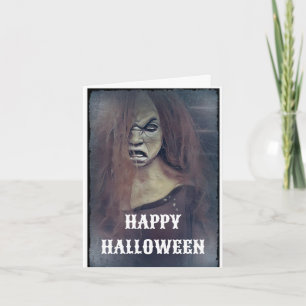 Gruselige Halloween-Karte Karte