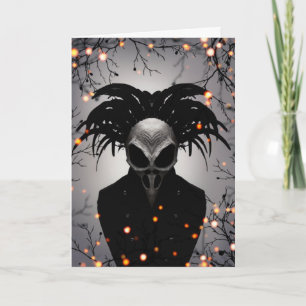 Gruselige Halloween-Karte Karte