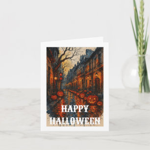 Gruselige Halloween-Karte Karte