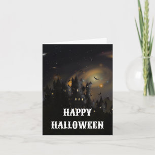 Gruselige Halloween-Karte Karte