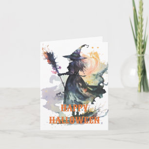 Gruselige Halloween-Karte Karte