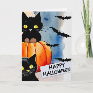 Gruselige Halloween-Karte Karte