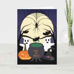 Gruselige Halloween-Karte Karte