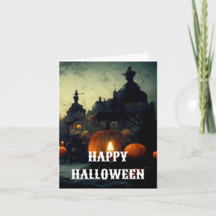 Gruselige Halloween-Karte Karte
