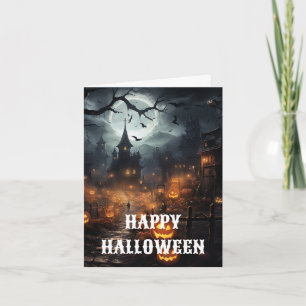 Gruselige Halloween-Karte Karte