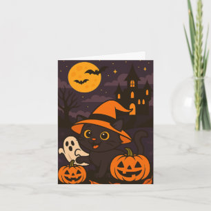Gruselige Halloween-Karte Karte