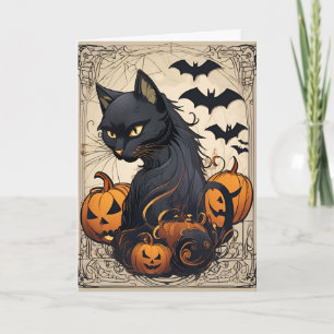 Gruselige Halloween-Karte Karte