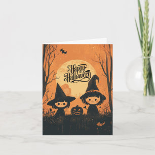 Gruselige Halloween-Karte Karte